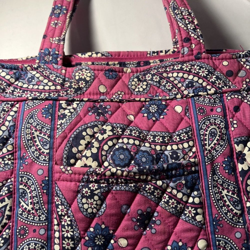 Vera Bradley Medium Tote Bag Pink/Hot Pink/Purple